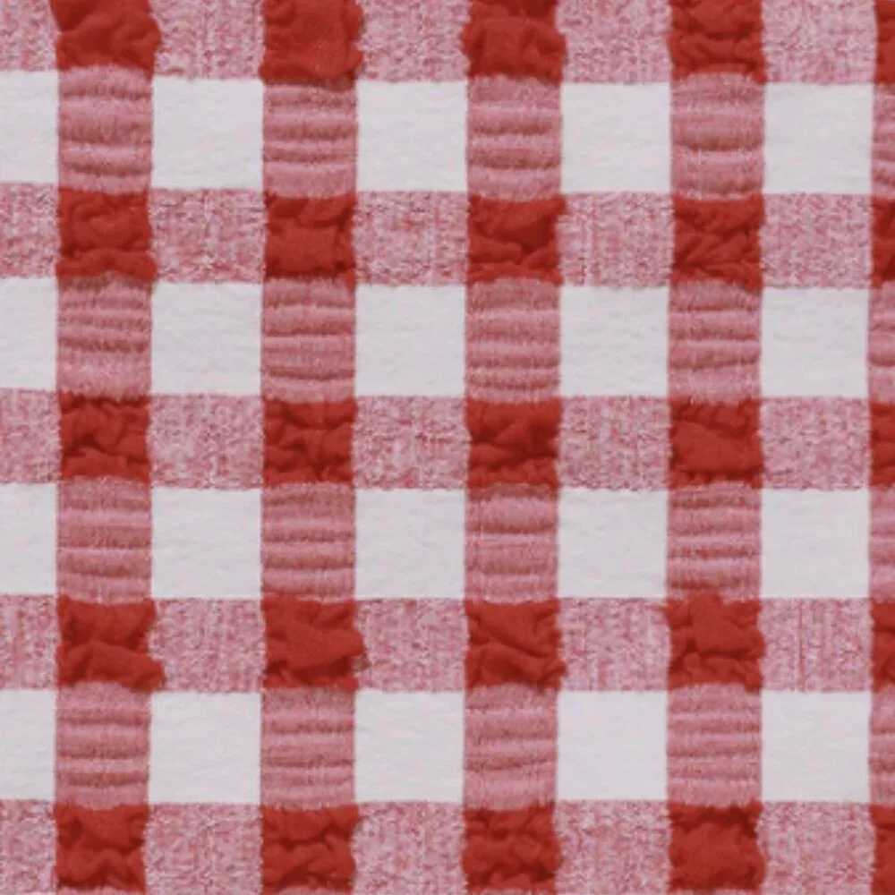 Red Gingham High-Leg Bikini Bottom - Women Swim Bikinis